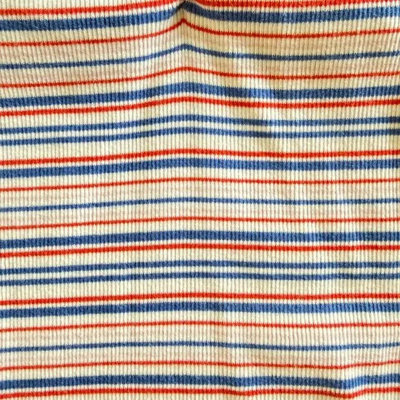 Old Navy Striped Tank Top Built-In Bra Size S Red White Blue - Picture 4 of 6